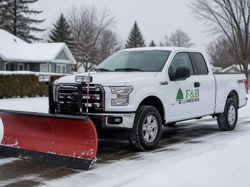 F&B Tree & Landscape Ford F150 plow truck in Ontario, NY